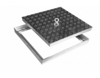 Напольный люк рифленый съемный 400х400 мм Лайт