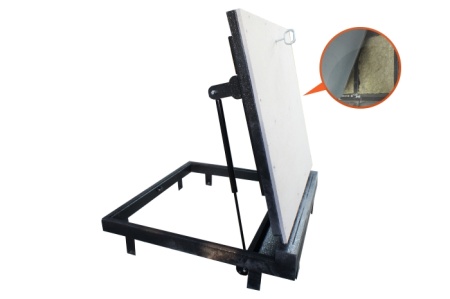 Люк напольный Стелс-КУ 800*1400п короб утепленное исполнение